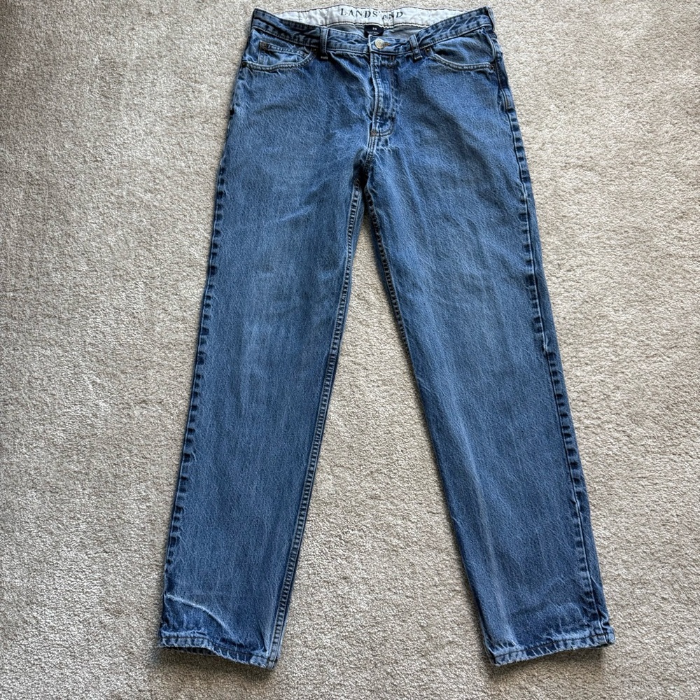Land’s End traditional fit men’s jeans 35W 100% cotton